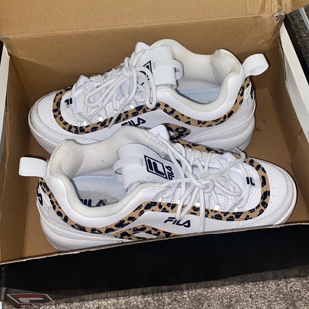 Leopard filas size 7 in women’s . super cute lots of compliments